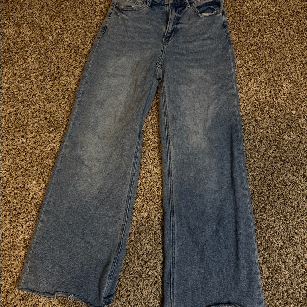 Classic Wide-Leg Women's Jeans - Medium Blue